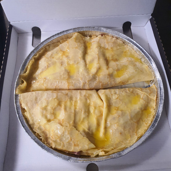 2 crêpes au jambon et fromage