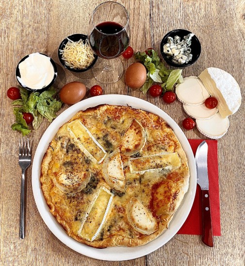 4 fromages, Base crème