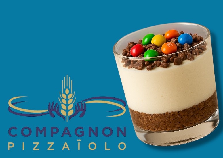 Mousse chocolat blanc / M&M’S