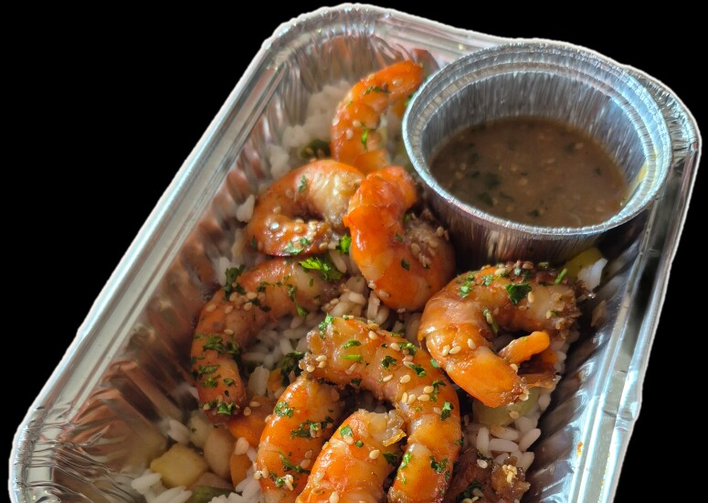 Crevettes façon curry coco