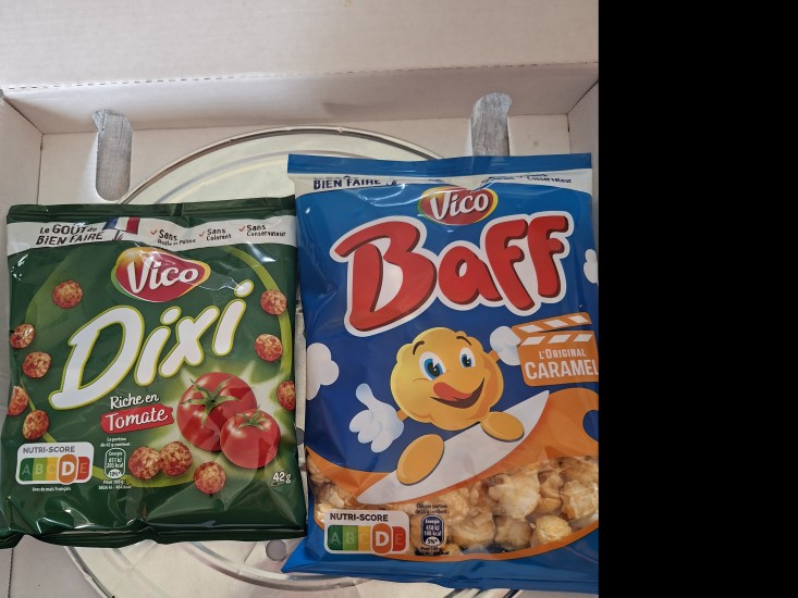 Pop-corn baff et dixit tomate