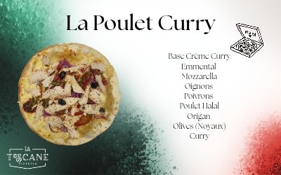 Pizza Poulet curry