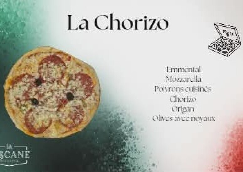Pizza La Chorizo.