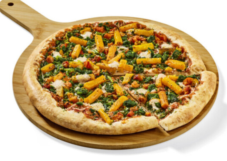 Pizza Kürbis Spinat Vegan