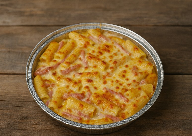 Rigatoni alla Panna Käse Überbacken