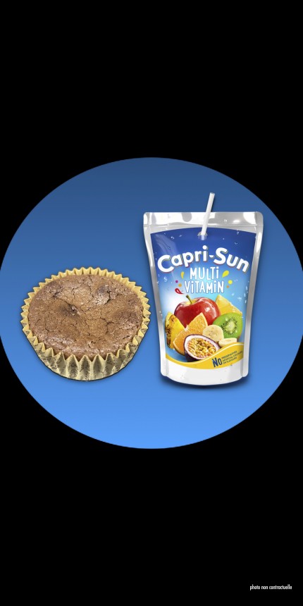 1 Gâteau Chocolat + 1 Capri Sun