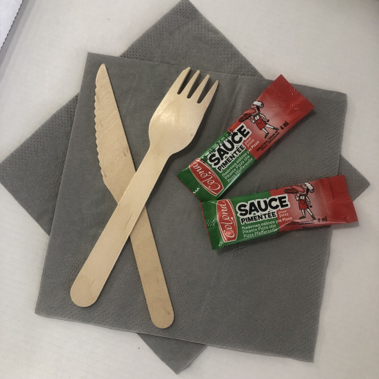 Kit Couteau Fourchette Serviette Pili