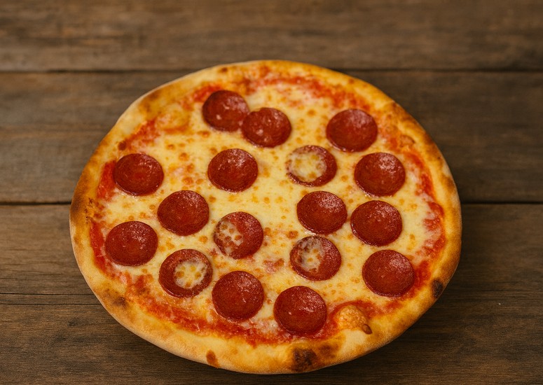 Pizza Rinder-Peperoniwurst/‏حلال /Halāl)